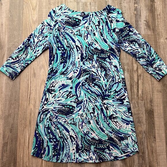 Lilly Pulitzer Bright Navy Crash the Bash Tammy Dress - Picture 11 of 12